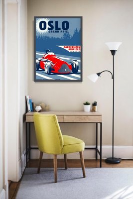 Canvas poster Oslo Grand Prix Grand Prix Poster