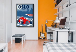 Canvas poster Oslo Grand Prix Grand Prix Poster
