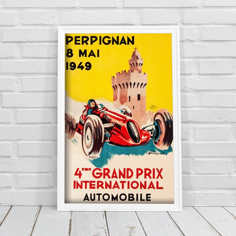Poster by Raspaut Perpignan eme Grand Prix