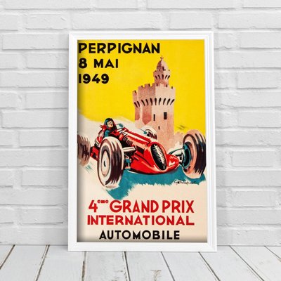 Poster by Raspaut Perpignan eme Grand Prix