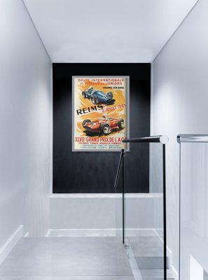 Vintage poster Grand Prix Poster Reims XLVIIe de L’ACF