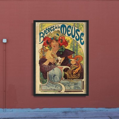Canvas poster Art Nouveau Advertising-Biéres de la Meuse