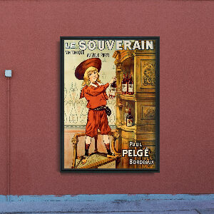 Wall art Le Souverain Advertising Print