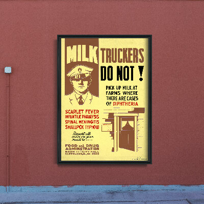 Vintage poster Food And Drug Administration Warning