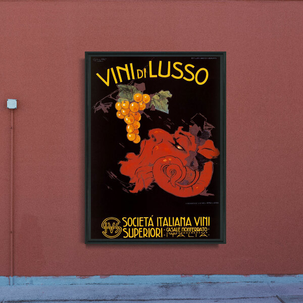 Canvas poster Italian Wine Poster Vini di Lusso