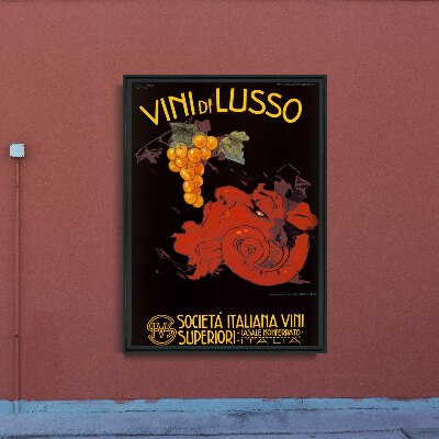 Canvas poster Italian Wine Poster Vini di Lusso