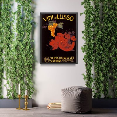 Canvas poster Italian Wine Poster Vini di Lusso
