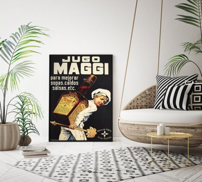 Vintage poster art Vintage Maggi Seasoning Sauce Print