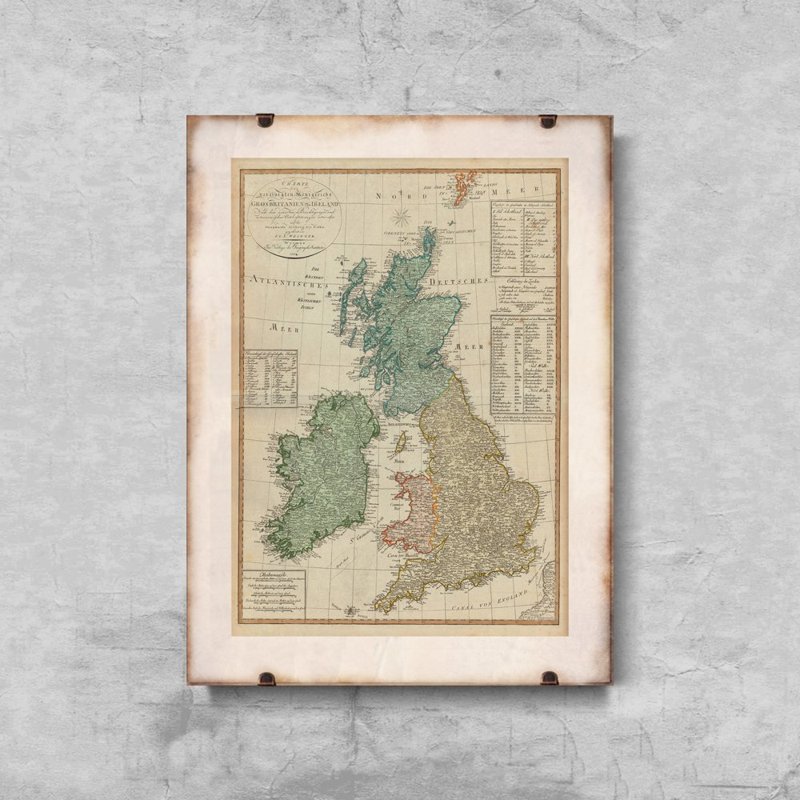 Poster Map of Great Britain