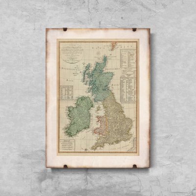 Poster Map of Great Britain