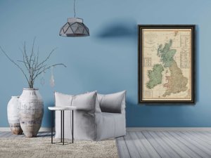 Poster Map of Great Britain