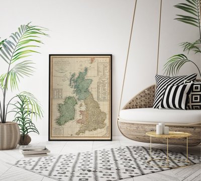 Poster Map of Great Britain