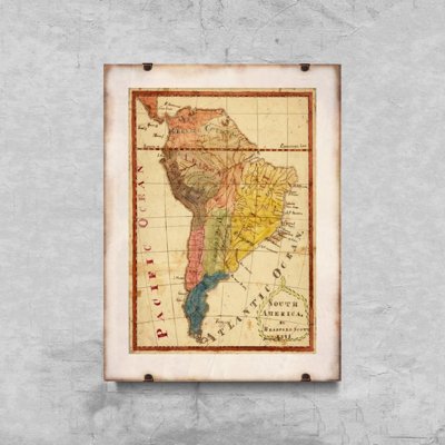 Poster Map of South America