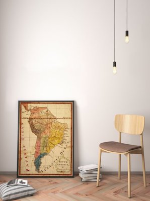 Poster Map of South America