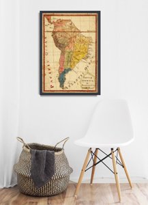 Poster Map of South America