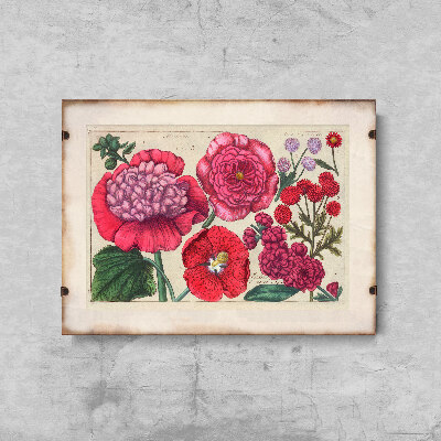 Poster Pink Flower Print Art Reproduction