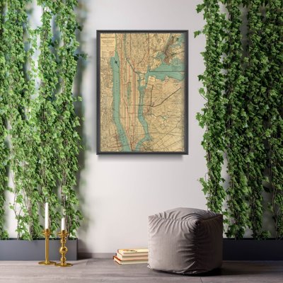 Poster Old Madrid Map with Concave Spain Espana