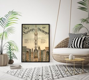 Canvas poster Skyscrapers Philadelphia Architecture United States