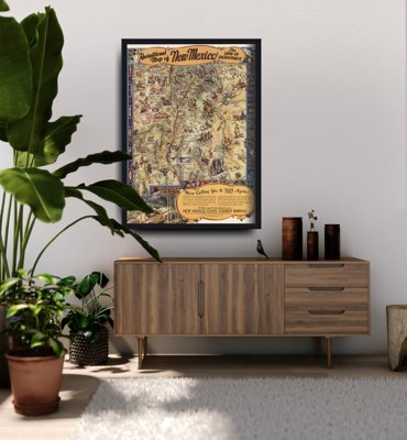 Vintage poster art New Mexico