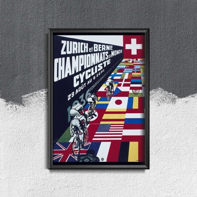 Canvas poster Campionato Mondiale Ciclo