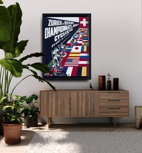 Canvas poster Campionato Mondiale Ciclo