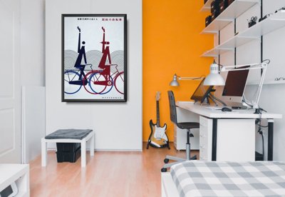 Vintage poster Cycles Lea et Norma Vintage Cycle Poster