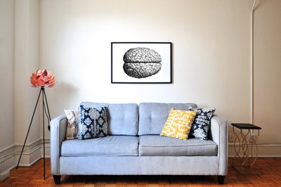 Canvas poster Anatomical Brain