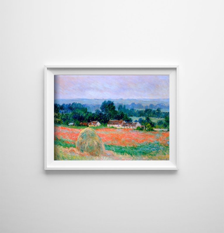 Poster Haystack at Giverny Claude Monet
