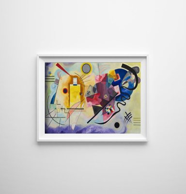 Wall art Jaune rouge bleu Wassily Kandinsky