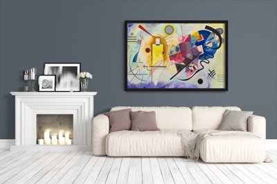 Wall art Jaune rouge bleu Wassily Kandinsky