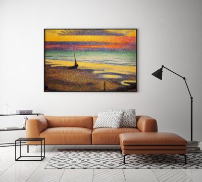 Poster Plage a Heist Georges Lemmen
