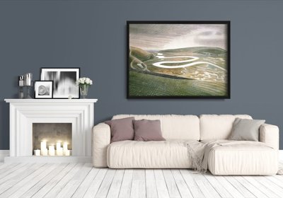 Vintage poster Eric Ravilious Cuckmere Haven