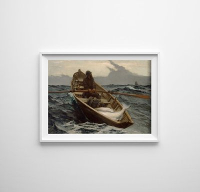 Vintage poster Winslow Homer The Fog Warning