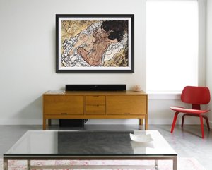 Canvas poster The Embrace Egon Schiele