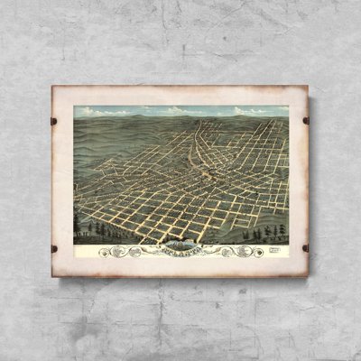 Canvas poster Year Old Atlanta Map Georgia