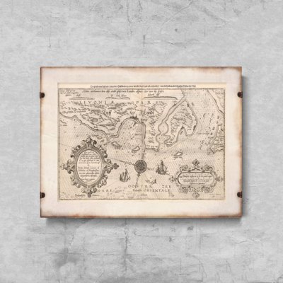 Vintage poster Antique Map Of Livonia