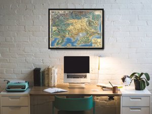 Canvas poster Archived Map Little Rock Arkansas