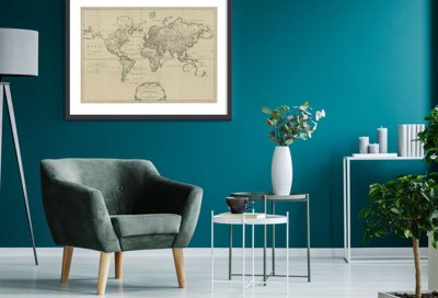 Vintage poster Old Map of Zimmermann