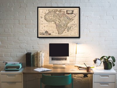 Poster Century Map of Africa