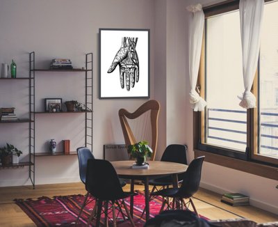 Wall art Anatomical Hands