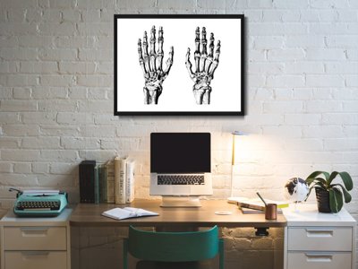 Vintage poster Hands