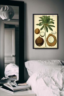 Canvas poster Botanical Print Coconut Palm