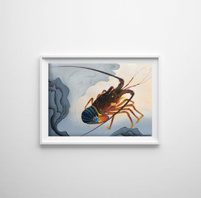Wall art Spiny Lobster by Ono Bakufu