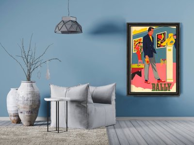 Wall art Bally Shoe Advertising