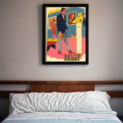 Wall art Bally Shoe Advertising