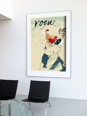 Poster Vintage Vogue Fashion Illustration