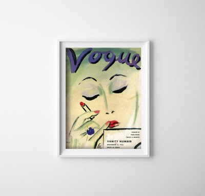Vintage poster art Vogue Vanity Number