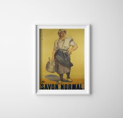 Vintage poster Soap Advertising Print