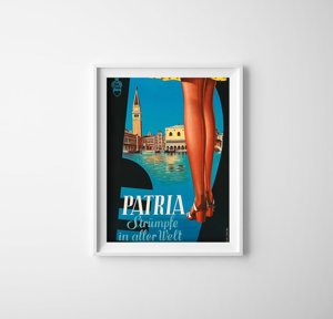 Poster Patria Stockings Advertising
