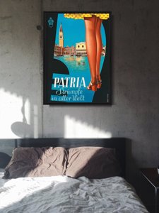Poster Patria Stockings Advertising